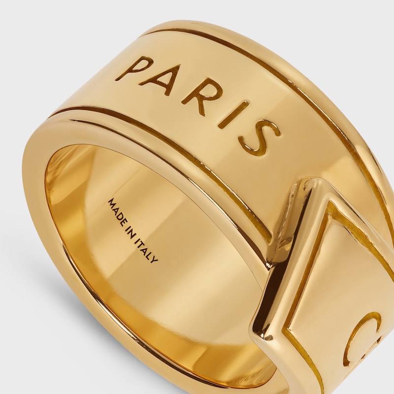 CELINE RIBBON金色饰面戒指 - 金色 -  - 1 | CELINE