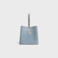 스몰 앰버 - 스웨이드 & 파이톤 - 라이트 데님 - NEW - 1 | CELINE