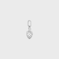 Celine Charms ARTICHOKE IN Brass with Rhodium Finish - SILVER - NEW - 2 | CELINE