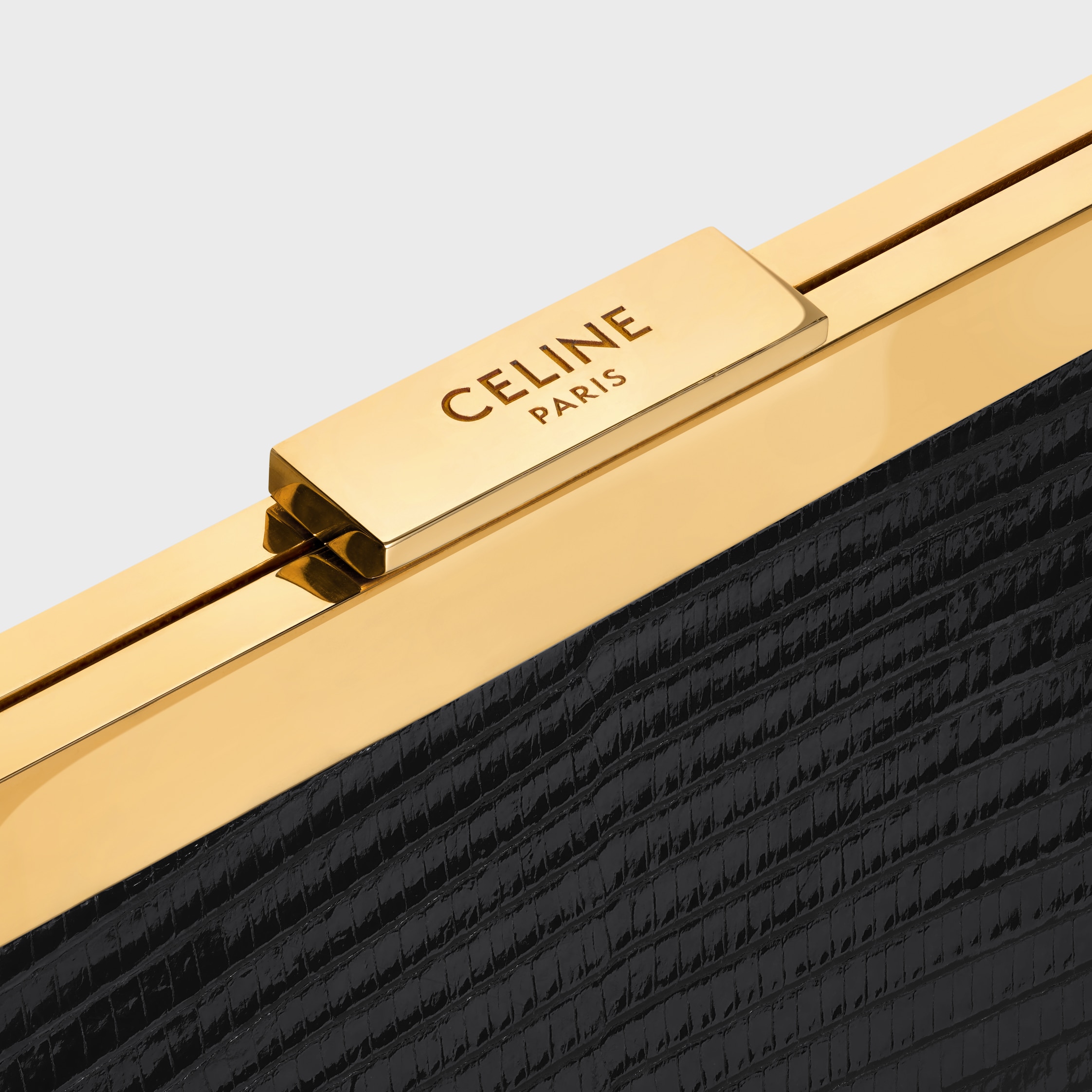 【CELINE】クラッチ セリーヌ オーグスティーヌ★ブラック CELINE - 新品 セリーヌ CELINE クラッチバッグ コットン/レザー