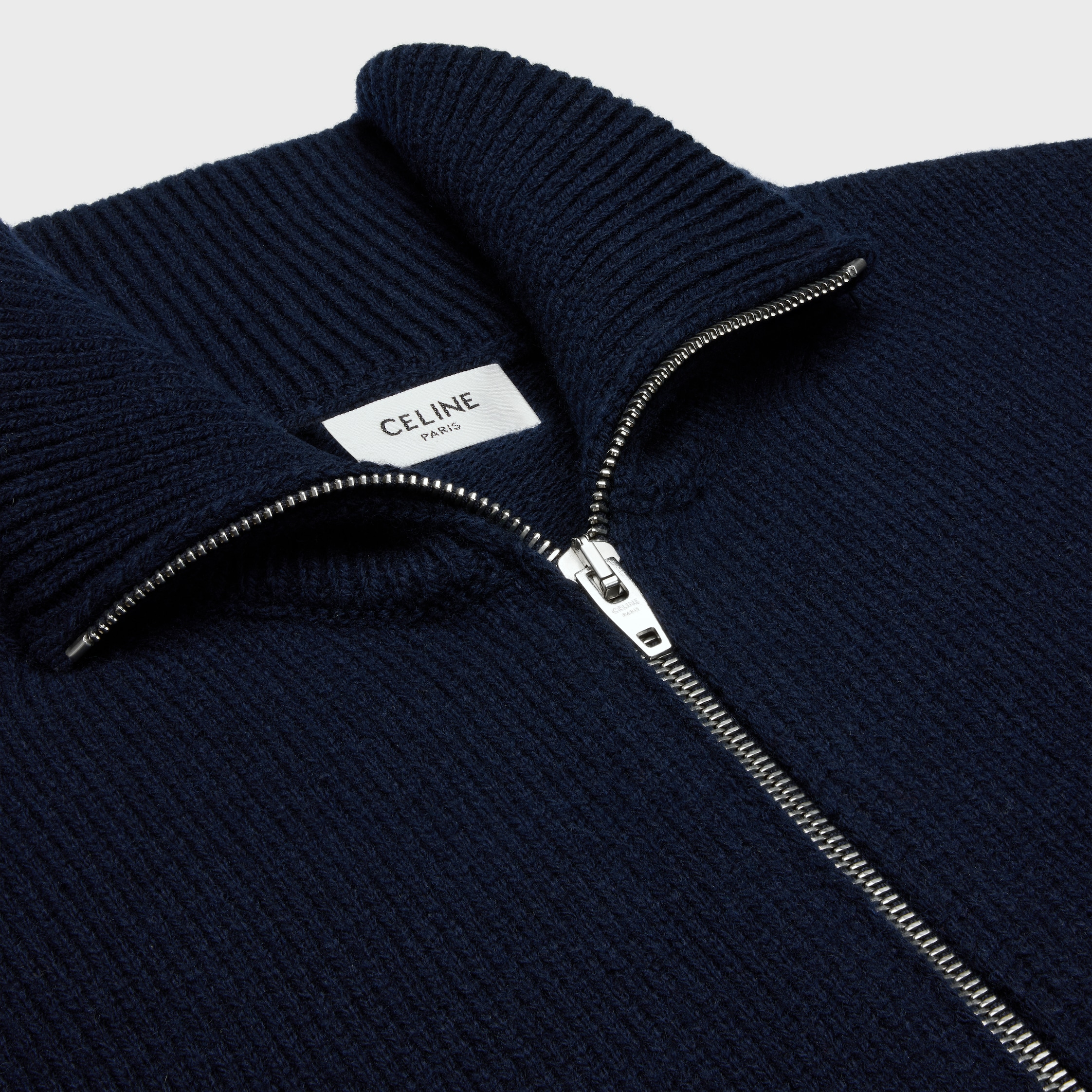 トリオンフ トラッカーセーター / ウールカシミア - ネイビー | CELINE