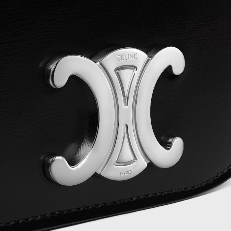MINI CROSSBODY BAG TRIOMPHE IN Shiny calfskin - BLACK - TRIOMPHE - 1 | CELINE