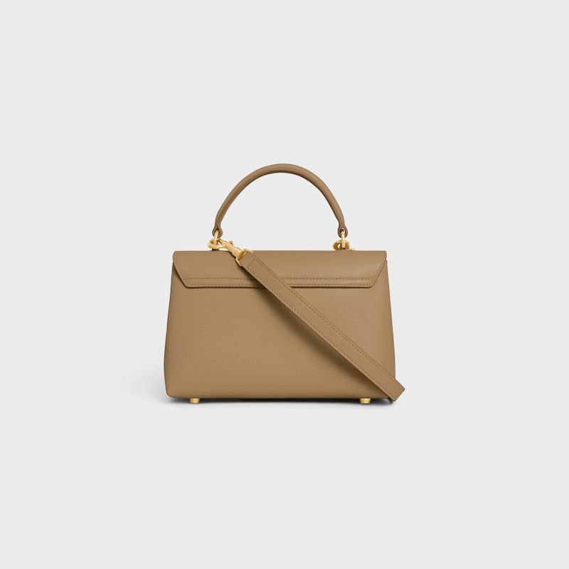 TEEN NINO BAG IN SUPPLE GRAINED CALFSKIN - SMOKED BROWN - NINO - 1 | CELINE