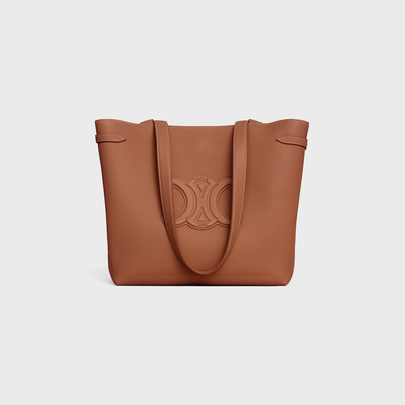 SMALL CABAS ANAÏS CUIR TRIOMPHE IN Grained calfskin - TAN - HOBO AND TOTE BAGS - 1 | CELINE