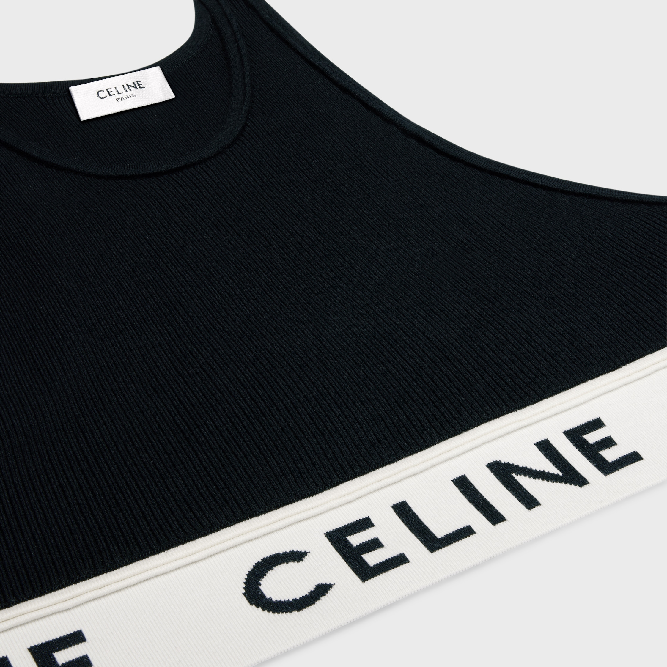 CELINE アスリート ブラ / メッシュ - ブラック / クリーム
