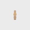 Les Cuirs Celine Multi Leather Bracelet in Calfskin and Steel - Vintage Beige / Gold -  - 3 | CELINE