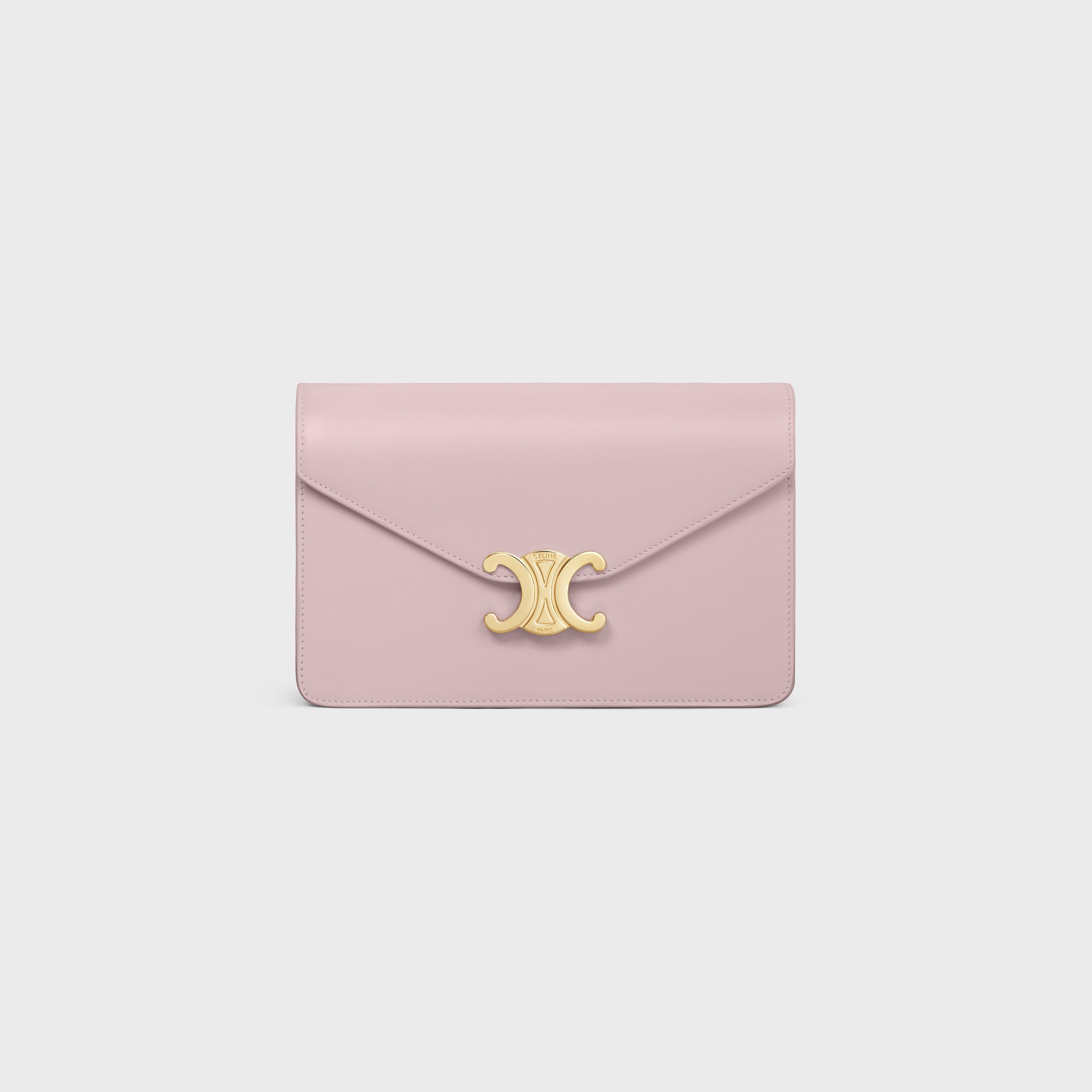 [VIPセール] CELINE セリーヌ Wallet On Chain Margo バッグ CELINE Shiny Calfskin Triomphe Margo Wallet on Chain Pastel