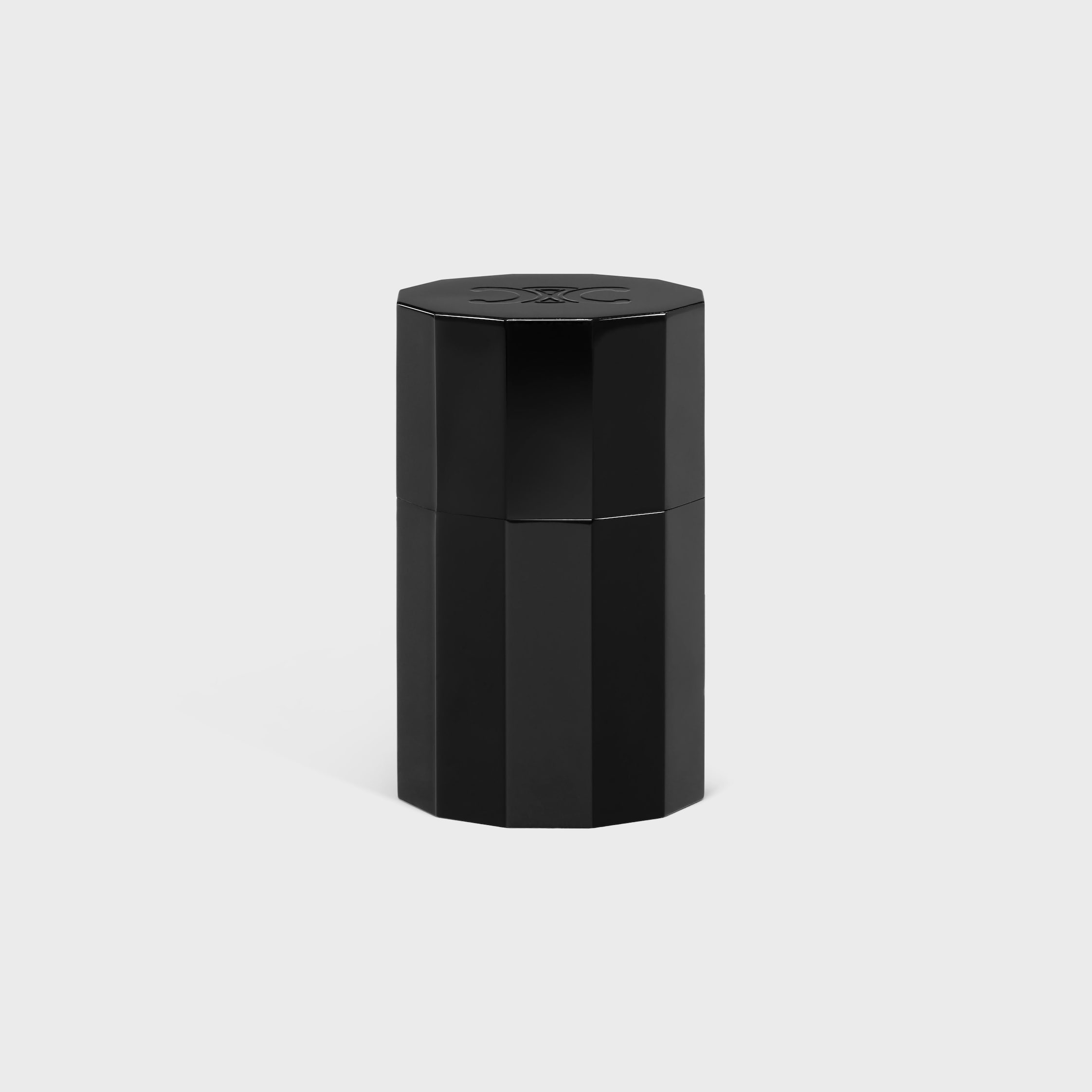 cotton swab pot in aluminium - BLACK | CELINE