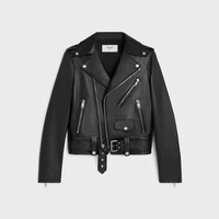 classic biker jacket in soft lambskin - BLACK -  - 1 | CELINE