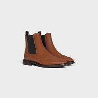 BOTINS CELINE DONAVAN CHELSEA COM BROGUES EM TOURO POLIDO - CURTIDO - - 2 | CELINE