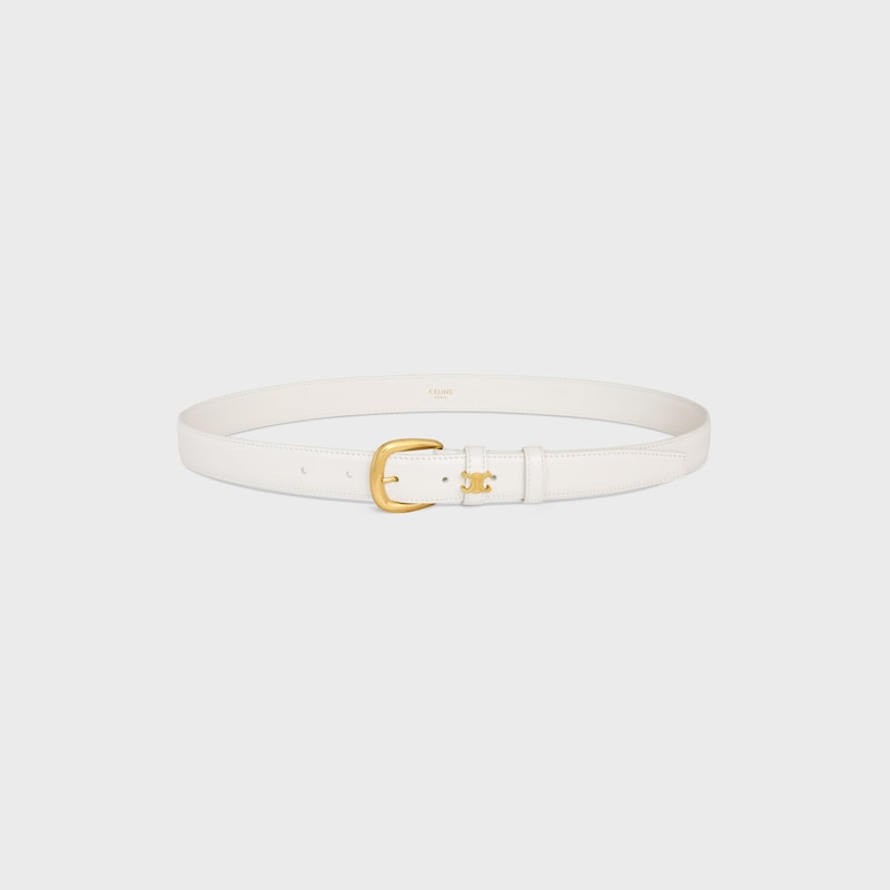 VIVIENNE BELT 25MM IN Taurillon Leather - RICE -  - 1 | CELINE