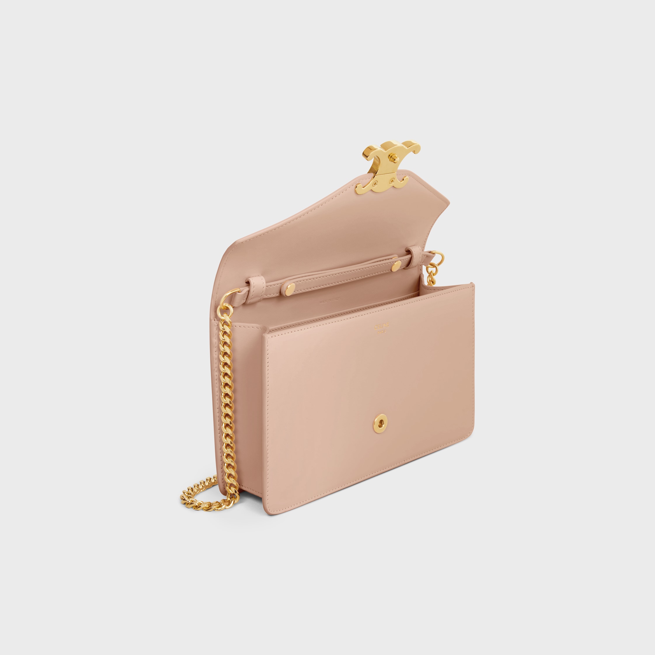 CELINE チェーンウォレット マーゴ Soft Peach ▲10L033DPV.03PH 10L033DPV-03PH_1_SUM25_W.tif