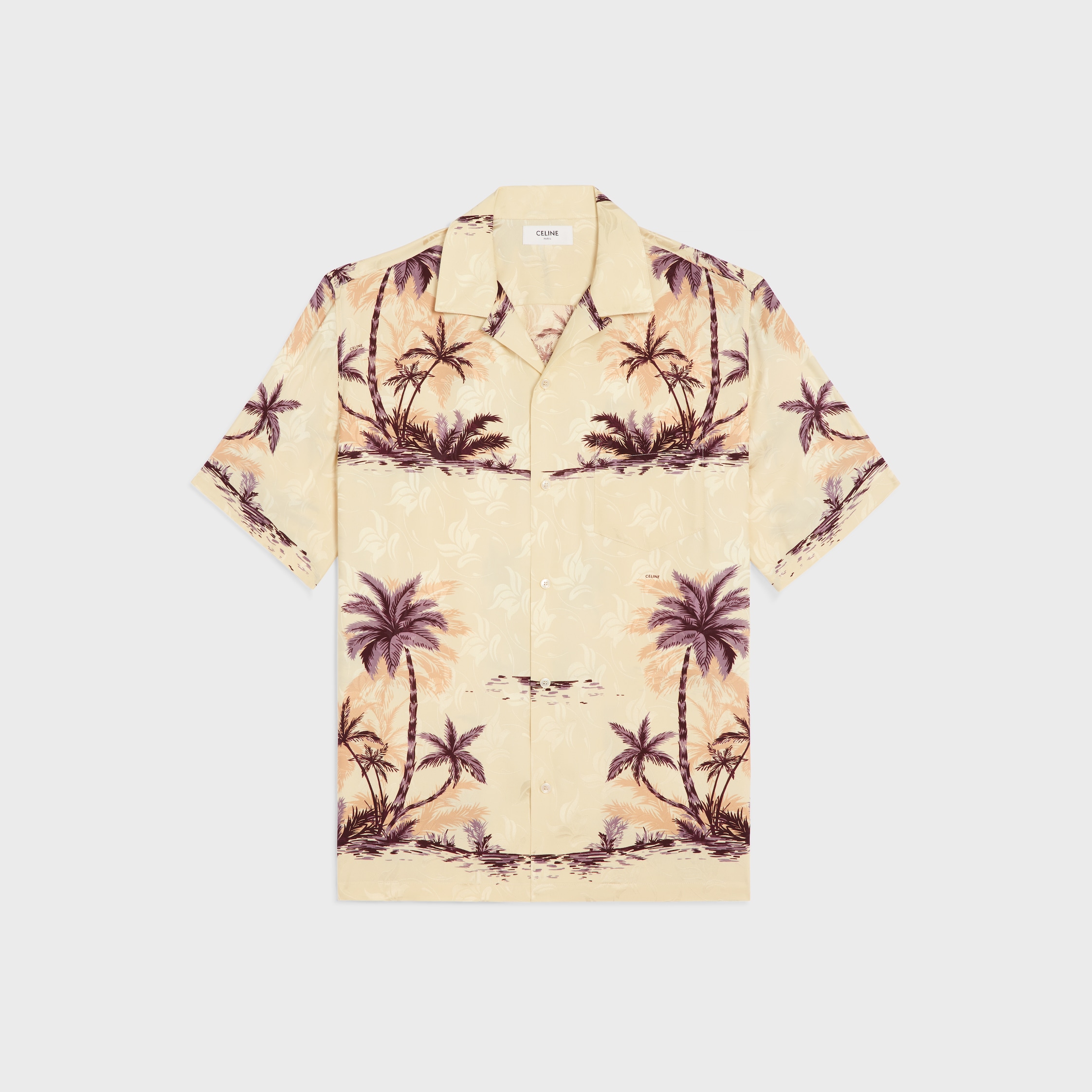 セリーヌ ハワイアンシャツ メンズ シャイニーマット シルク 楽天市場】CELINE セリーヌ Hawaiian Shirts ハワイアンシャツ