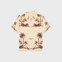 印花桑蠶絲夏威夷襯衫 - CHAMPAGNE/ROSE/MARRON -  - 1 | CELINE