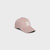 triomphe baseball cap in washed cotton - BLUSH -  - 1 | CELINE