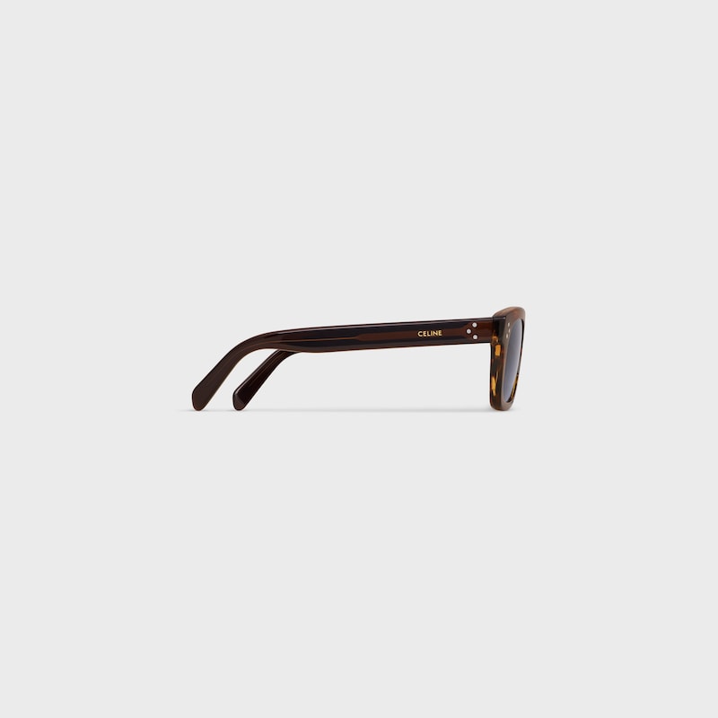 Black Frame 41 Sunglasses in Acetate - STRIPED HAVANA -  - 1 | CELINE
