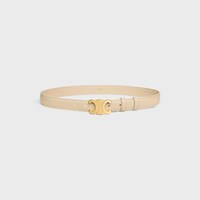 Medium 25MM Triomphe Belt IN Taurillon Leather - DEEP IVORY -  - 1 | CELINE