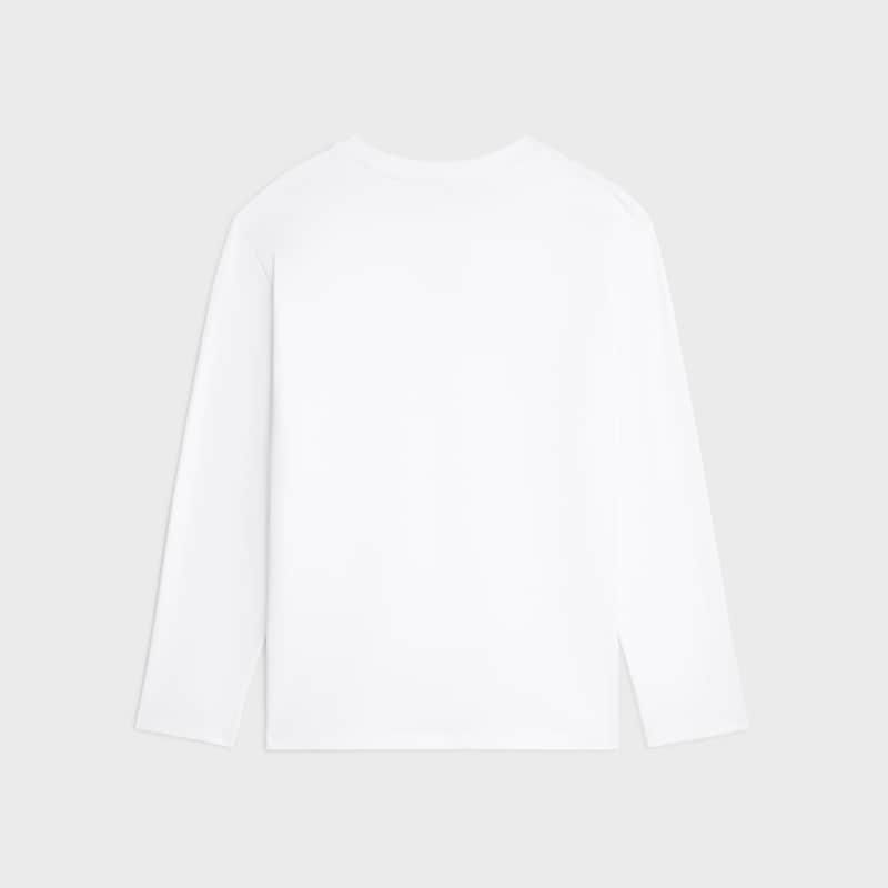 长袖T恤 - 米白色/黑色 -  - 1 | CELINE