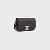 SMALL CROSSBODY BAG TRIOMPHE IN TRIOMPHE CANVAS AND CALFSKIN - BLACK - NEW - 2 | CELINE