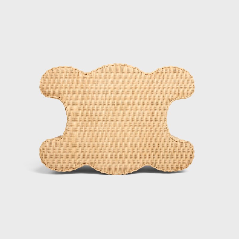 TRIOMPHE OTTOMAN IN WICKER - NATURAL - HOME - 1 | CELINE