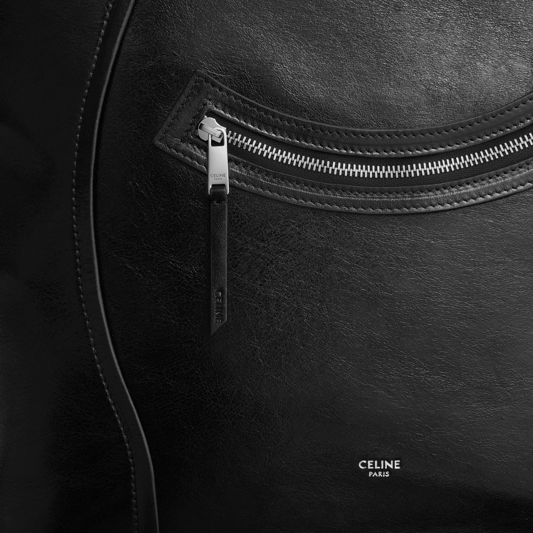 CELINE　バーティカルカバ バーティカル カバ ラゲージ / シャイニーカーフスキン - ブラック