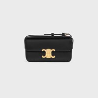 SHOULDER BAG CLAUDE IN shiny calfskin - BLACK - CLAUDE - 1 | CELINE