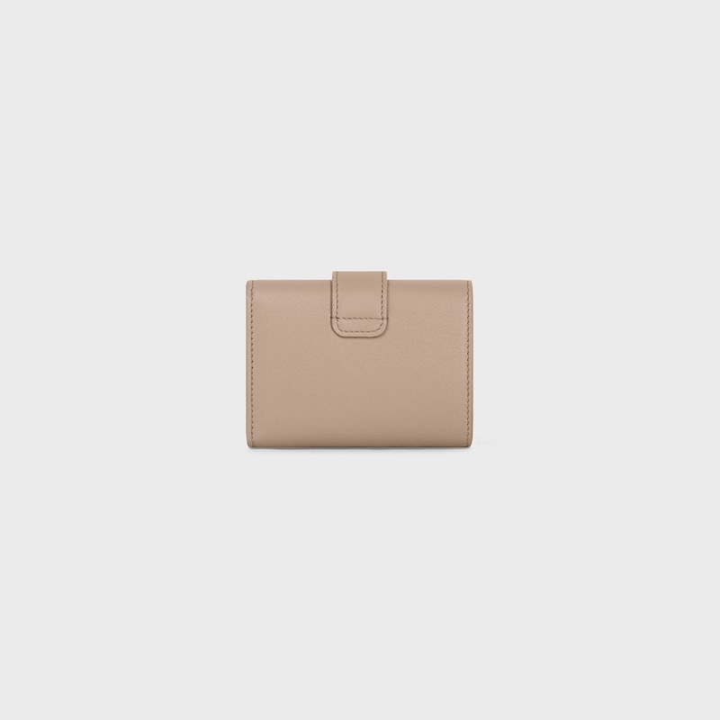 FINE STRAP WALLET NINO IN SUPPLE GRAINED CALFSKIN - SAFARI - WALLETS - 1 | CELINE