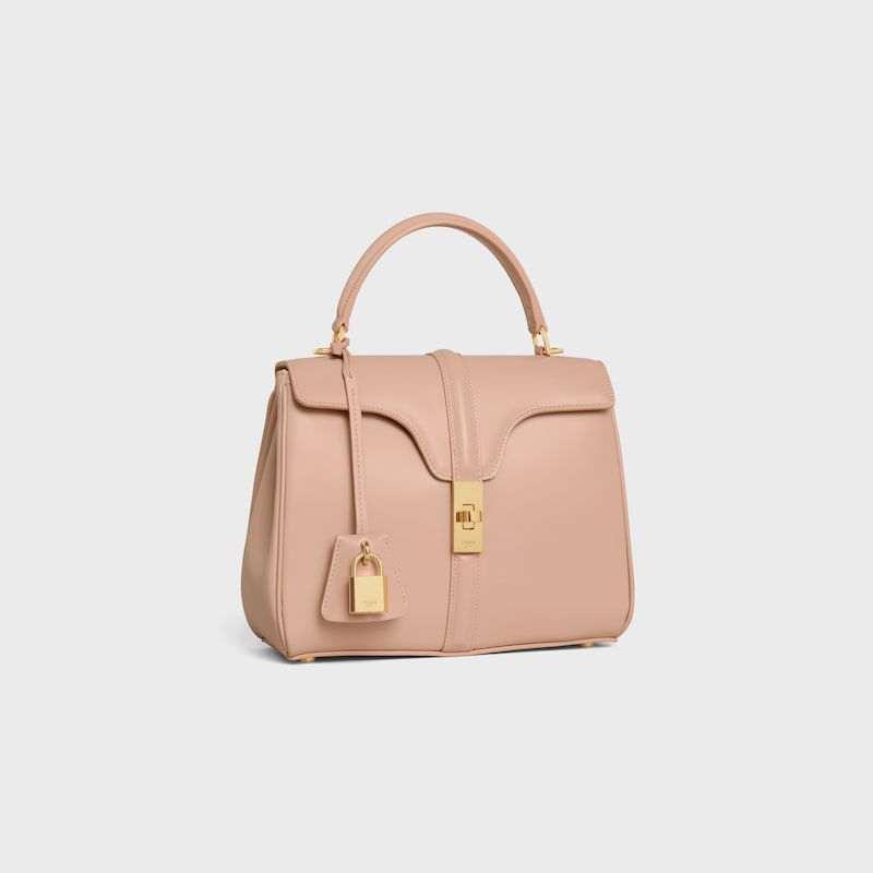 Small 16 Bag IN satinated calfskin - SOFT PEACH - TOP-HANDLE BAGS - 1 | CELINE