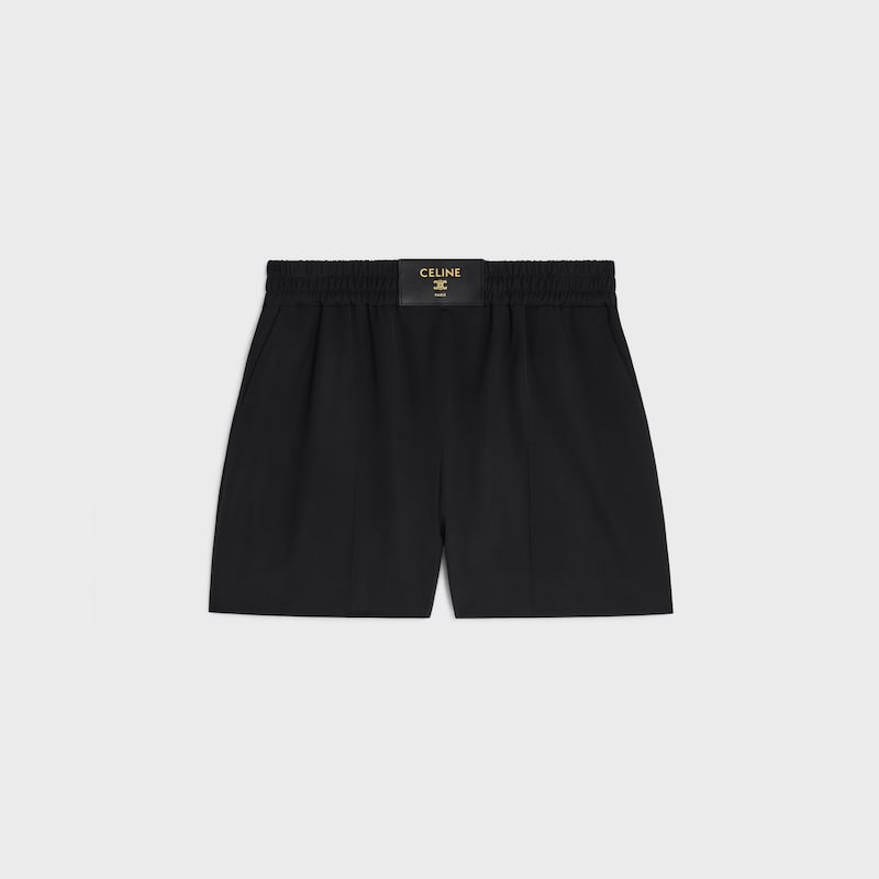 shorts IN wool twill - BLACK -  - 1 | CELINE