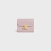 Small Flap Wallet TRIOMPHE IN Shiny calfskin - Bleached Pink - GIFTS FOR HER - 1 | CELINE