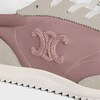 CELINE RACER - SNEAKER BASSE AVEC TRIOMPHE EN NYLON, CUIR DE VEAU VELOURS ET CUIR DE VEAU - ROSE -  - 5 | CELINE
