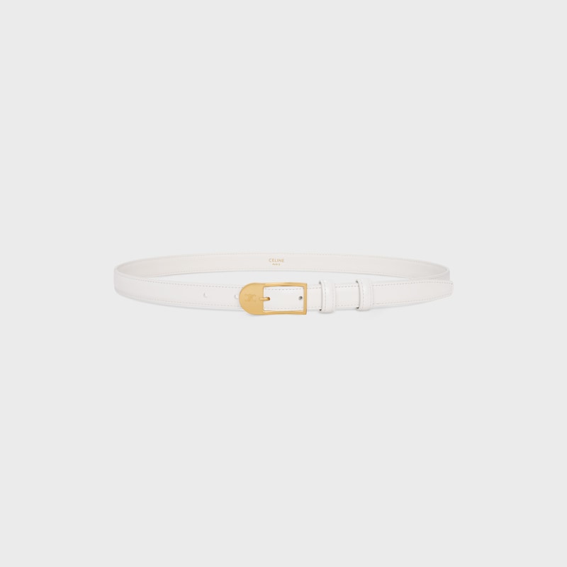 BC-25 18MM BELT IN Taurillon Leather - RICE -  - 1 | CELINE
