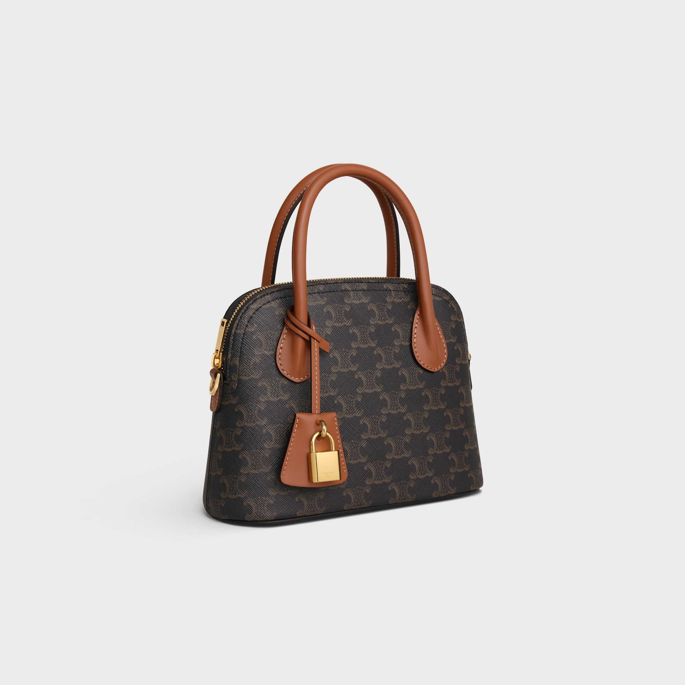 ハンドバッグ CELINE LARGE VICTOIRE BAG IN TRIOMPHE CANVAS TAN LARGE CELINE VICTOIRE BAG IN TRIOMPHE CANVAS - TAN | CELINE