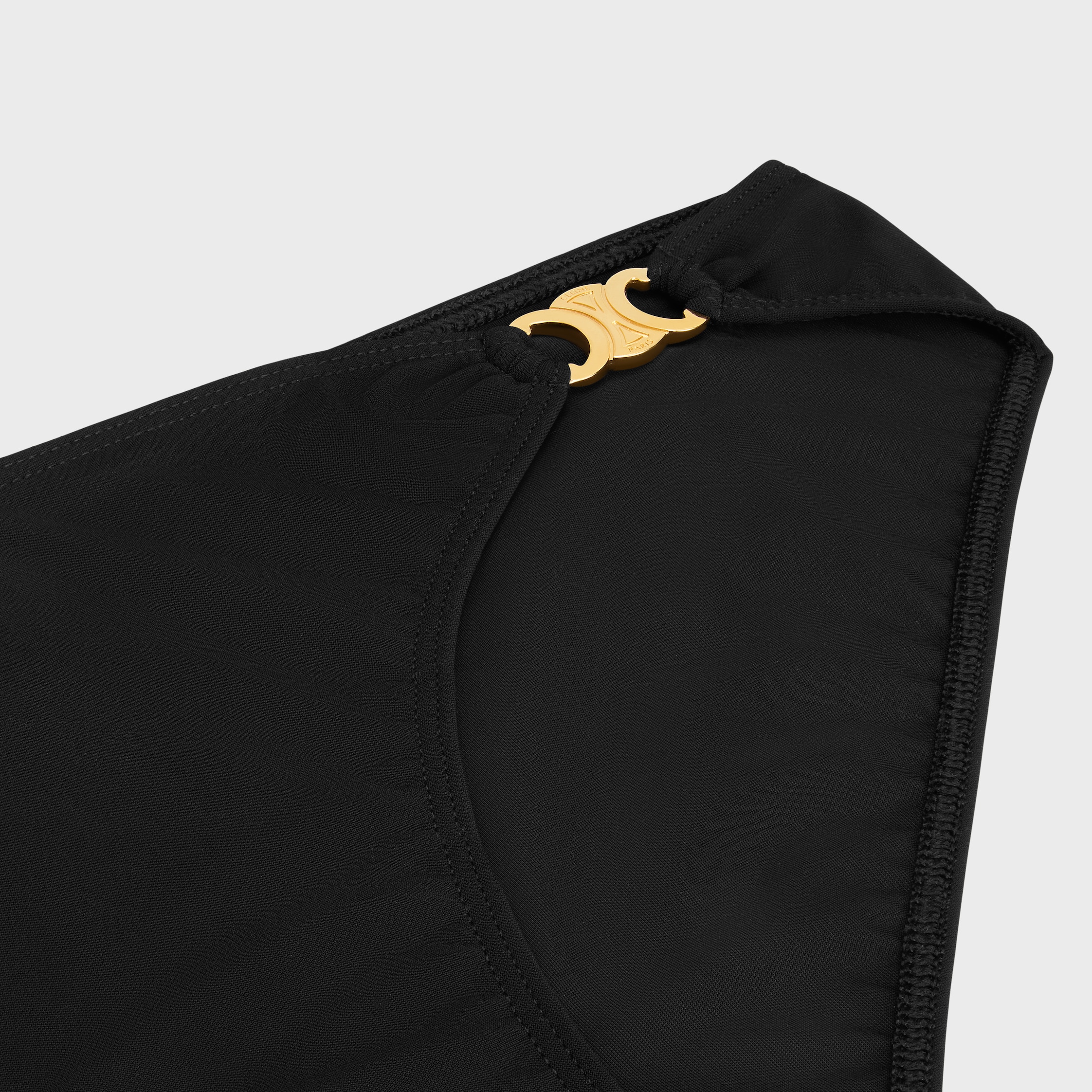 triomphe swimsuit bottom in matte jersey - BLACK | CELINE