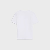 triomphe t-shirt IN ribbed cotton jersey - OFF WHITE / NAVY -  - 2 | CELINE