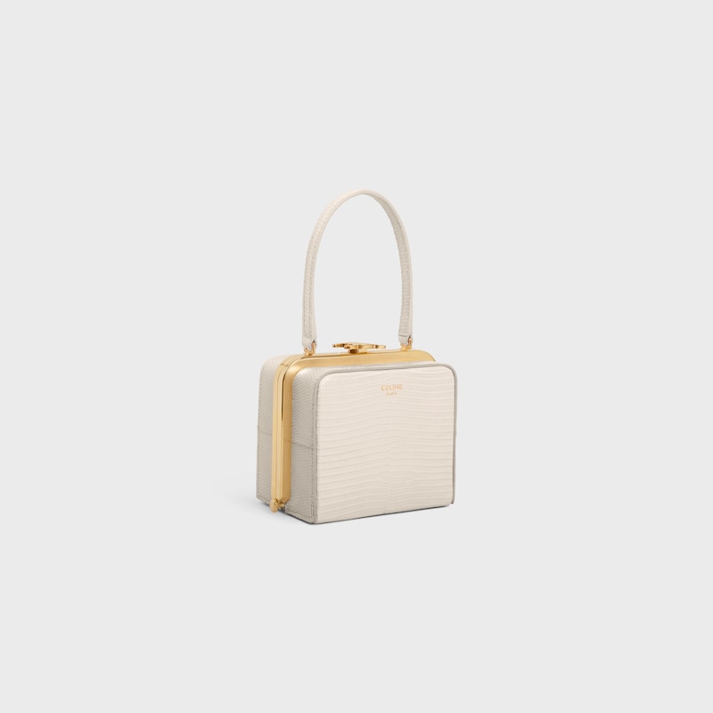 CELINE LANA MINAUDIERE in LIZARD - PALE BEIGE - MORE LINES - 1 | CELINE