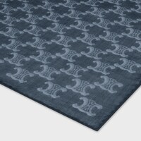 shawl in monogram cashmere muslin - DENIM -  - 1 | CELINE