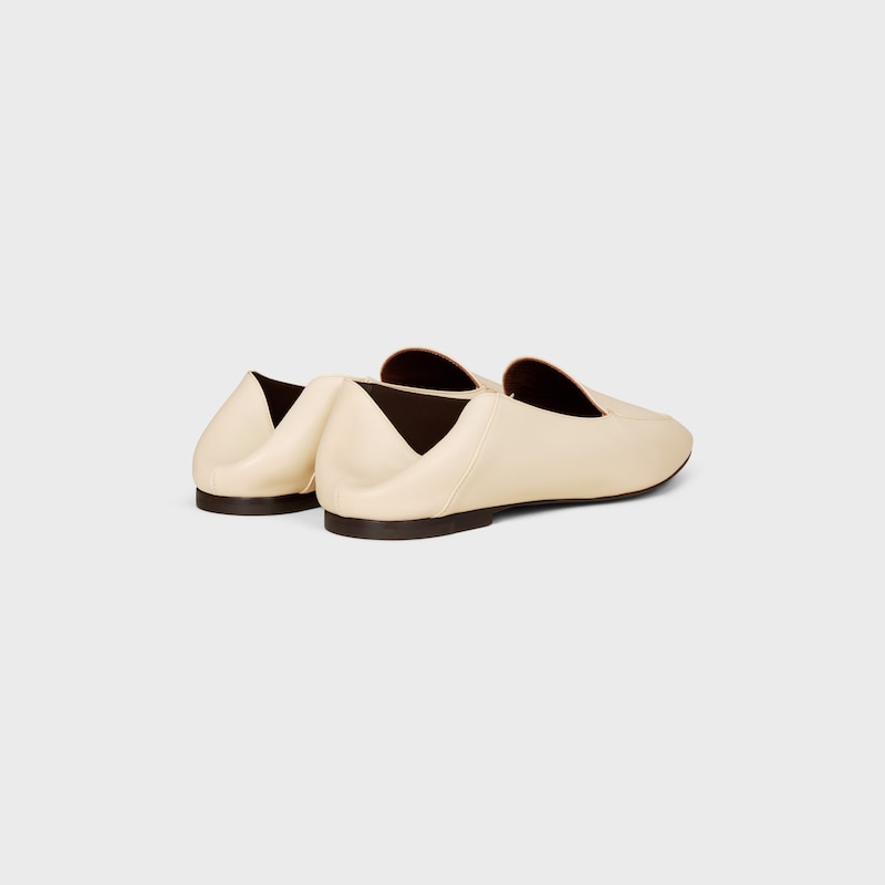 AURA LOAFER IN GOATSKIN - CHALK -  - 1 | CELINE