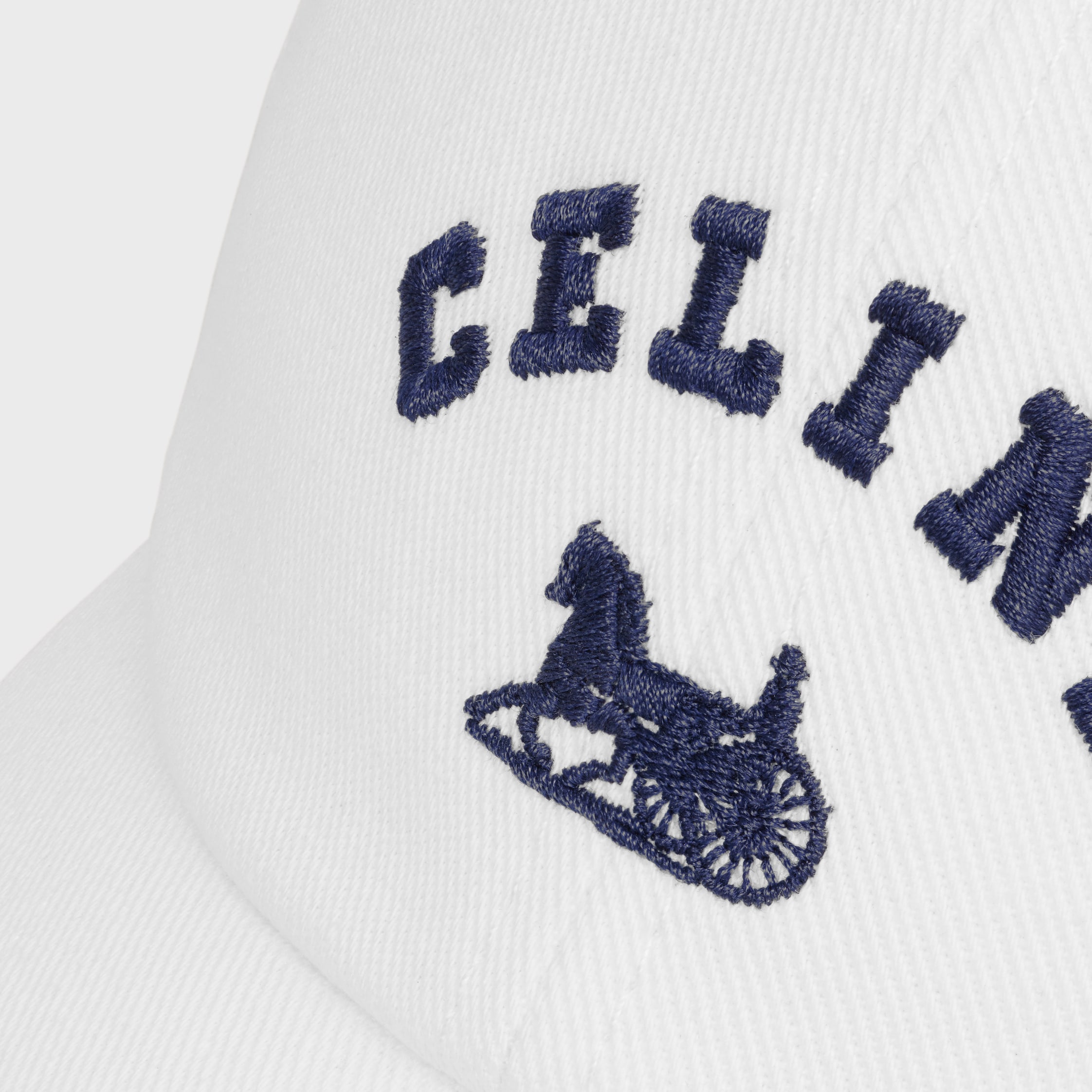 CELINE RICHELIEU CAP IN COTTON TWILL - | CELINE