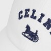 celine richelieu cap IN cotton twill - 01BC - WHITE -  - 1 | CELINE