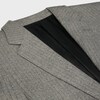 ジャケット CELINE |  JACKET IN STRIPED FLANNEL 2V18T438V.09BT BNF BLAZER IN STRIPED FLANNEL - BETON/ANTHRACITE | CELINE