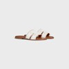 CELINE MARINA MULE IN FRINGED CANVAS - WHITE -  - 2 | CELINE