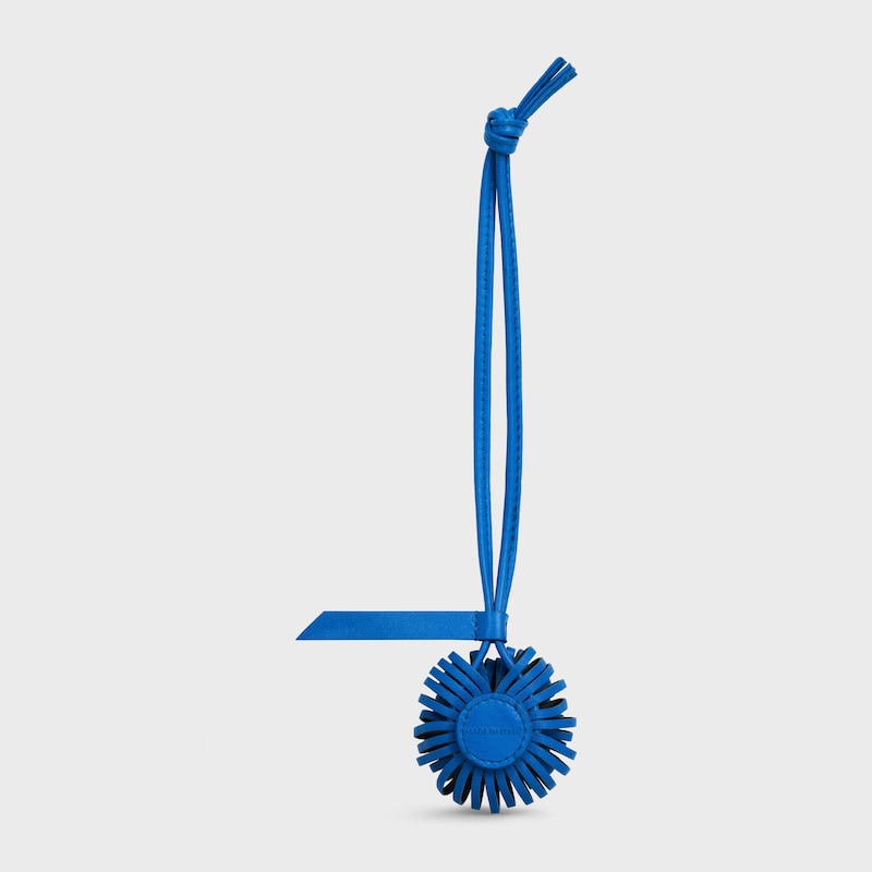 DANDELION CHARM IN SMOOTH LAMBSKIN - ULTRA BLUE / DEEP NAVY - BAG CHARMS - 1 | CELINE