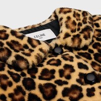 재킷 - 레오파드 시어링 - 레오파드 -  - 1 | CELINE