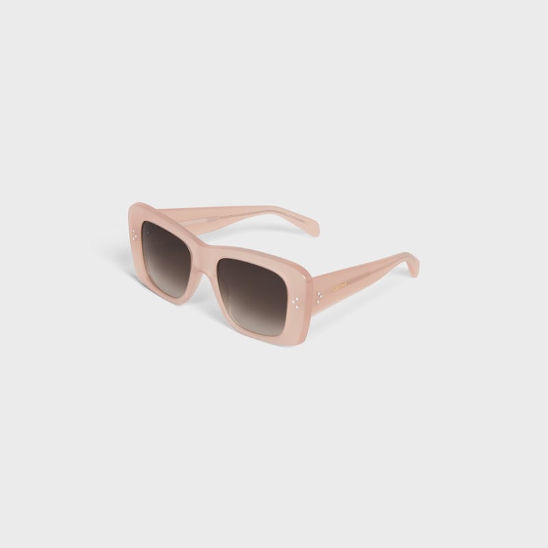 Square S321 sunglasses in Acetate - MILKY PEACH -  - 1 | CELINE