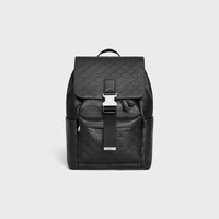 BACKPACK IN CALFSKIN WITH TRIOMPHE EMBOSSED - BLACK - BACKPACKS - 1 | CELINE