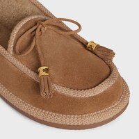 CELINE 부부 슬리퍼 - 스웨이드 카프스킨 - 코냑 -  - 1 | CELINE