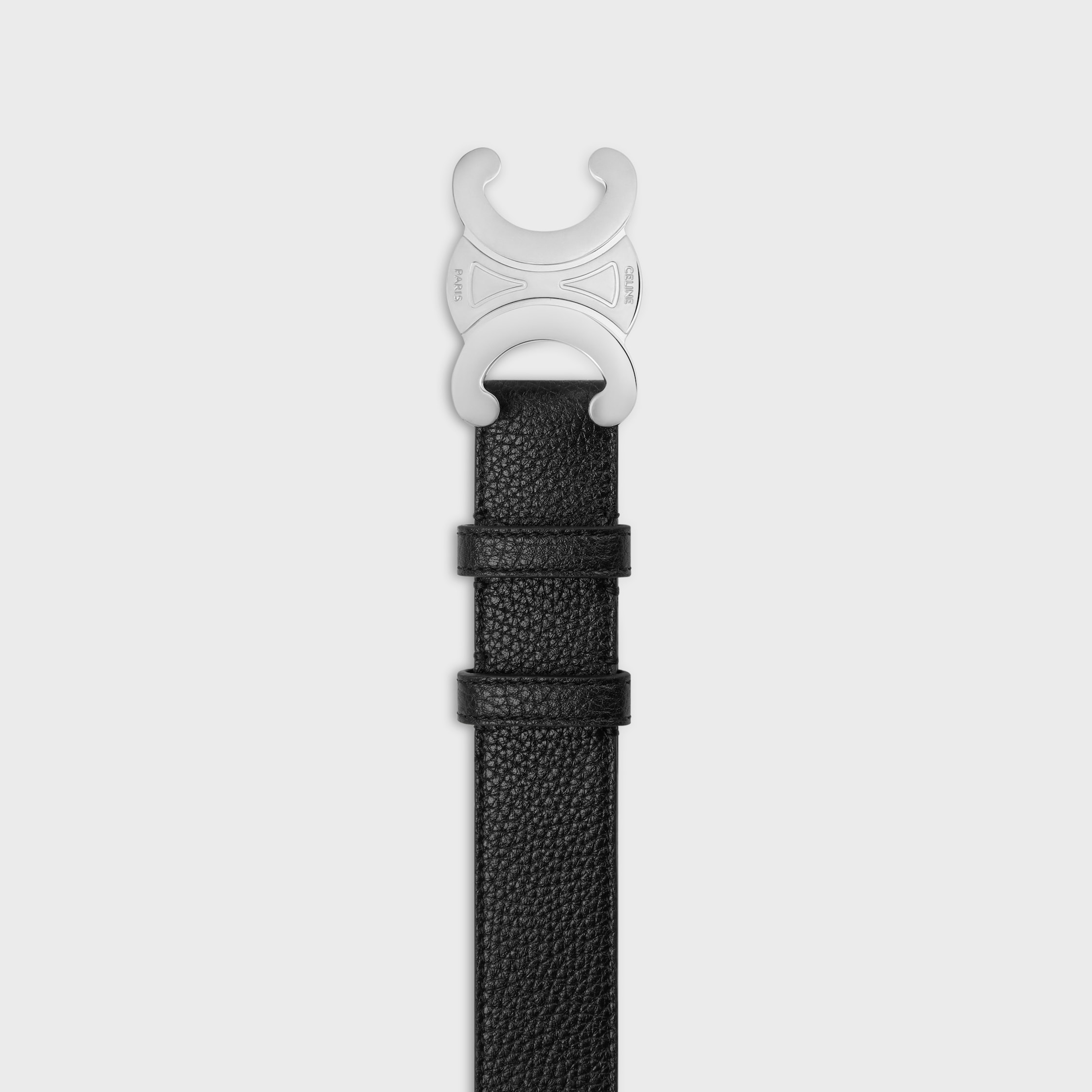 トリオンフベルト 30MM / グレインドカーフスキン - ブラック | CELINE