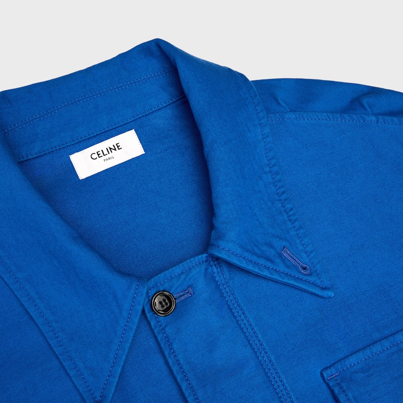 parka IN cotton satin - WORKWEAR BLUE -  - 1 | CELINE