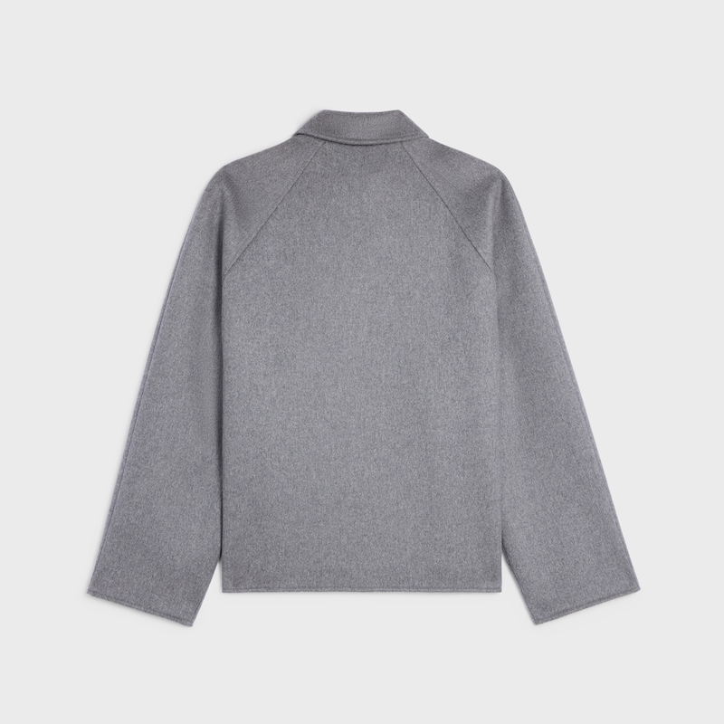 vareuse IN DOUBLE FACE CASHMERE - MEDIUM GREY -  - 1 | CELINE